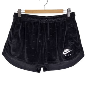 Nike Air Velvet Drawstring Waist High Rise Training Workout Athletic Shorts Sz M
